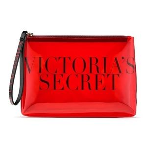 VICTORIA'S SECRET Perfect Red Beauty Clutch NWT